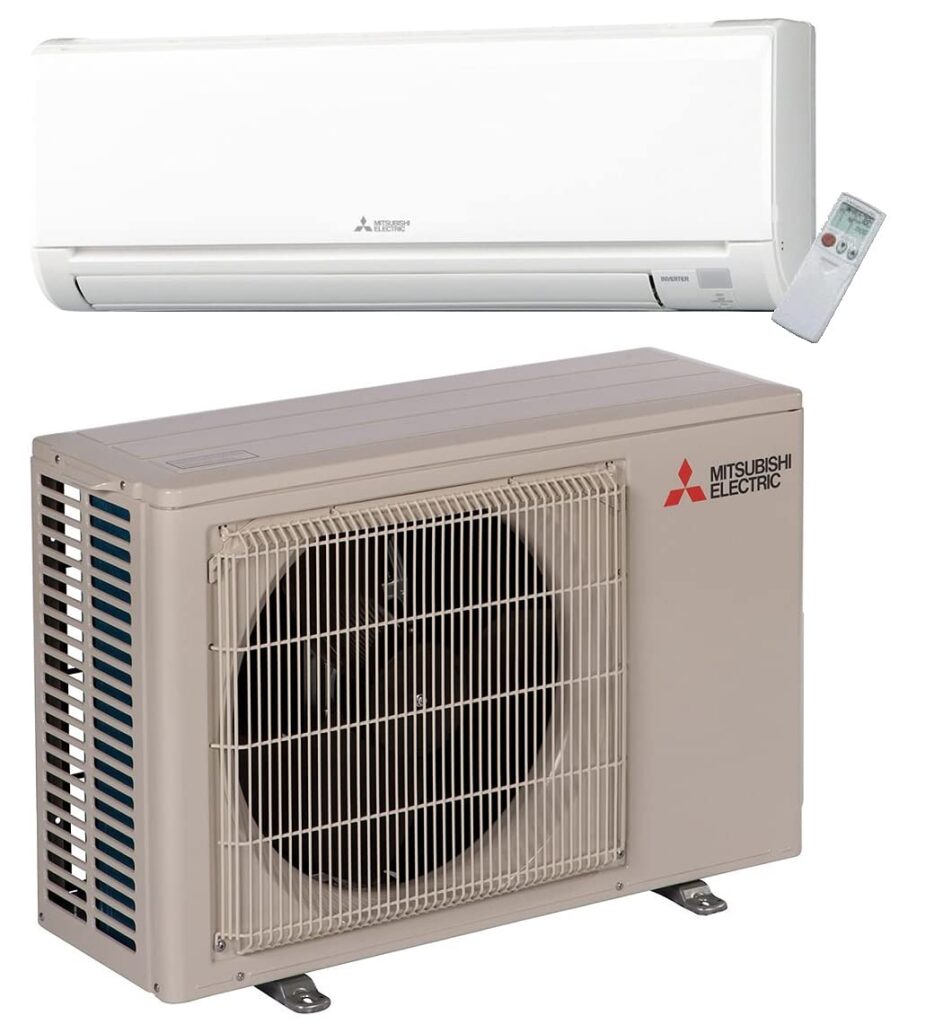 Mitsubishi ductless installation