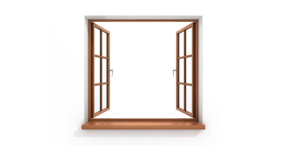Picture of an open window.